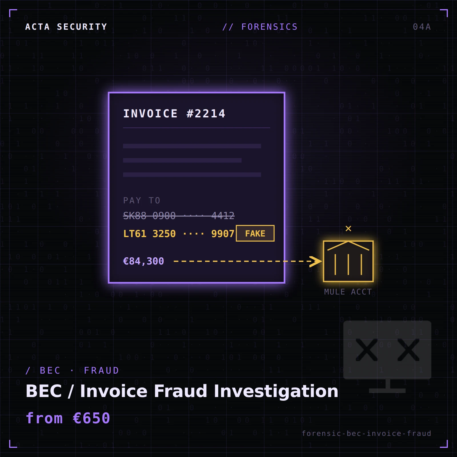 BEC / Invoice Fraud Investigation