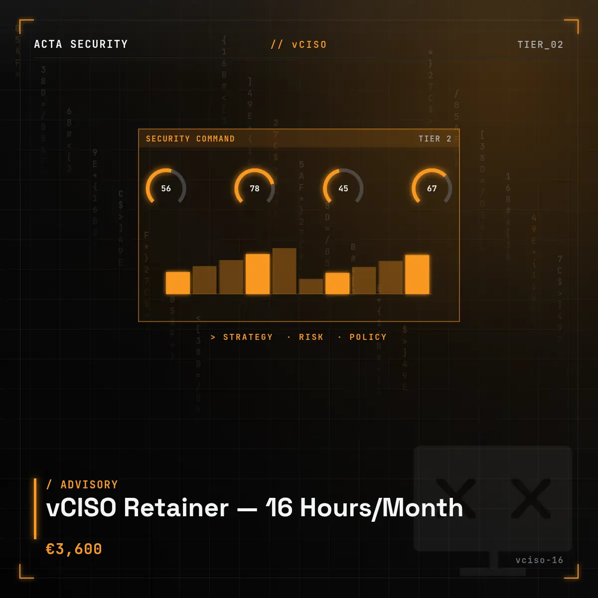 vCISO Retainer — 16 Hrs / Month