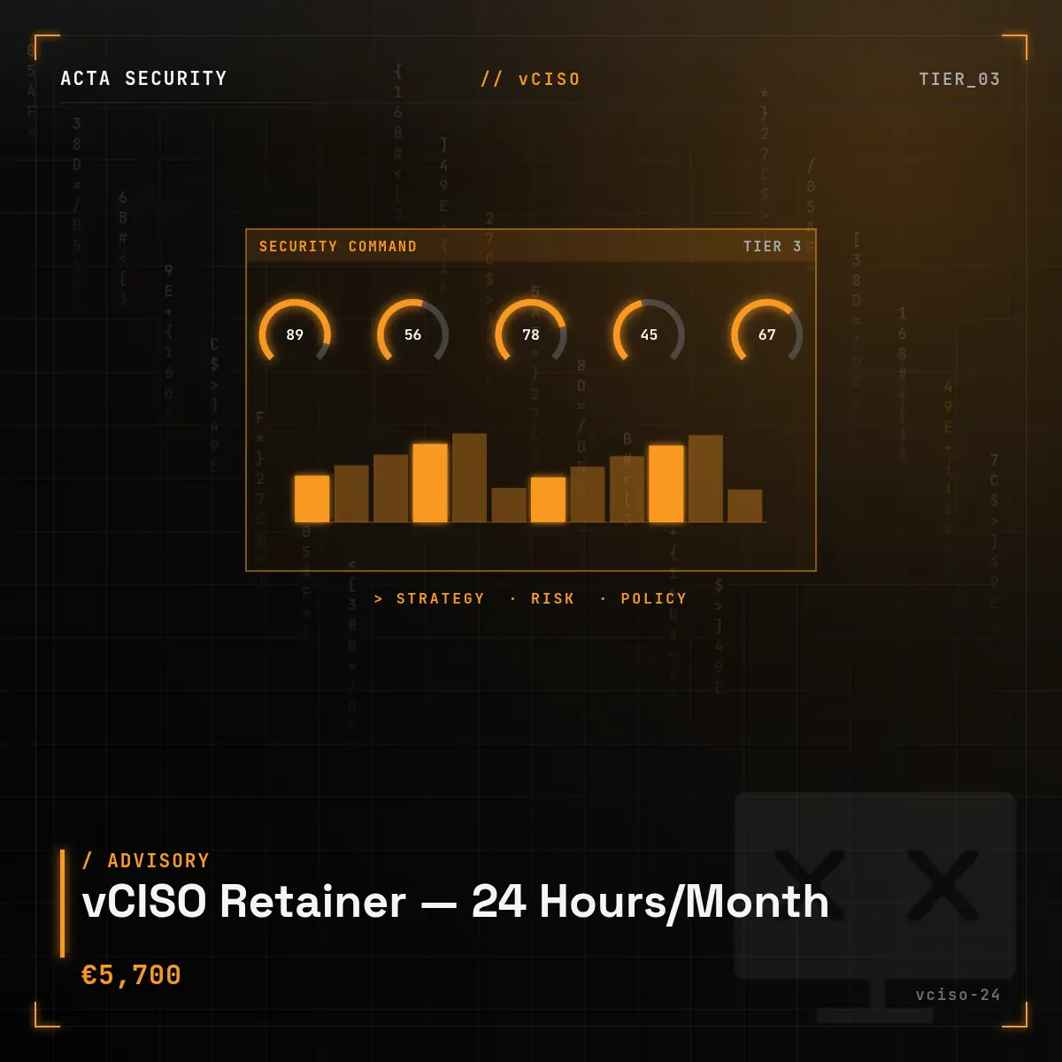 vCISO Retainer — 24 Hrs / Month